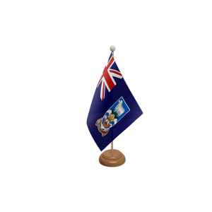 Falkland Islands Wooden Table Flag