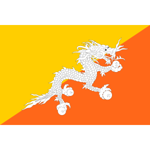 Bhutan Coffin Drape Flag
