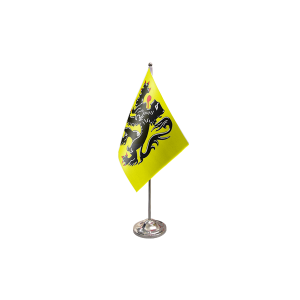 Flanders Lion Satin Table Flag