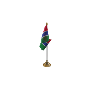 Gambia Small Table Flag