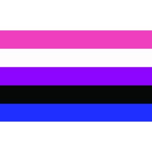 Genderfluid Coffin Drape Flag