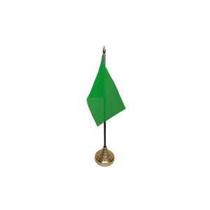 Plain Green Small Table Flag