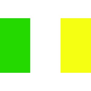 Green, White and Gold Irish County Coffin Drape Flag