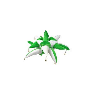 Green and White Jester Hat