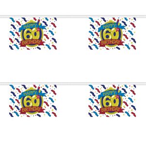 Happy 60th Birthday Rectangular Bunting