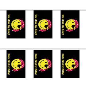 Have A Nice Day Matey Vertical Rectangular Bunting