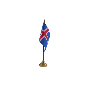 Iceland Small Table Flag