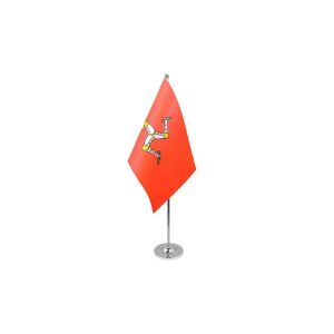 Isle of Man Satin Table Flag