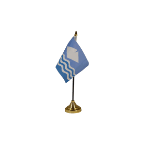 Isle of Wight New (Waves) Small Table Flag