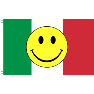Italy Smiley Face Flag