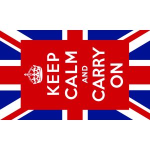 Keep Calm (UK) Coffin Drape Flag