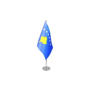 Kosovo Satin Table Flag