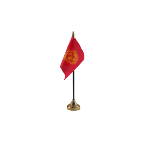 Kyrgyzstan Small Table Flag