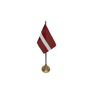 Latvia Small Table Flag