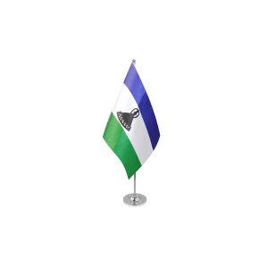 Lesotho Satin Table Flag