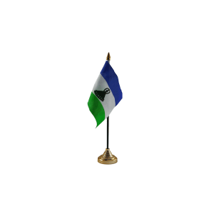 Lesotho New Small Table Flag
