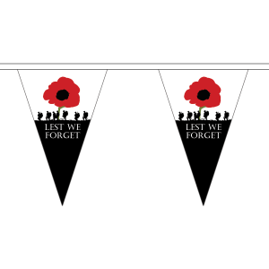 Lest We Forget (Army) Triangle Bunting