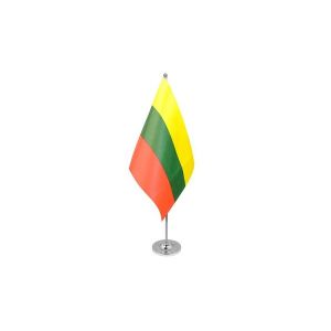 Lithuania Satin Table Flag