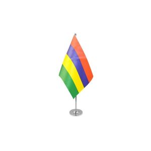 Mauritius Satin Table Flag