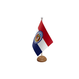 Missouri Wooden Table Flag