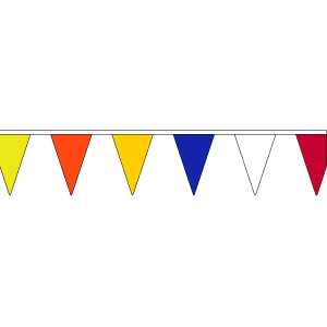 Multi Colored Triangle Bunting