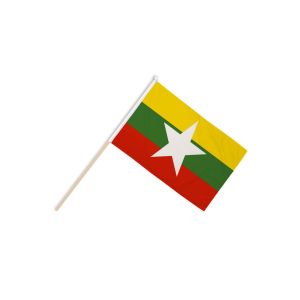 Myanmar New (Burma) Hand Flags