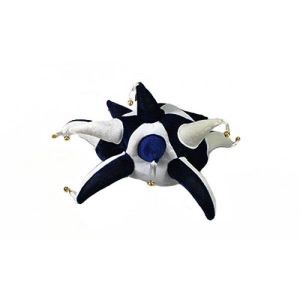 Navy Blue and White Jester Hat