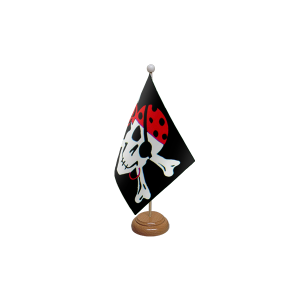 One Eyed Jack Wooden Table Flag