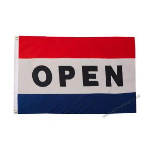 Open Flag (Red, White and Blue)