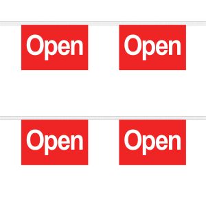 Open (Red) Rectangular Bunting Horizontal