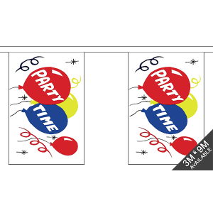 Party Time Rectangular Bunting
