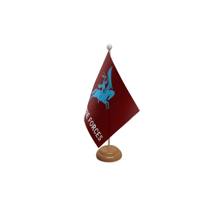 Pegasus Airborne Wooden Table Flag