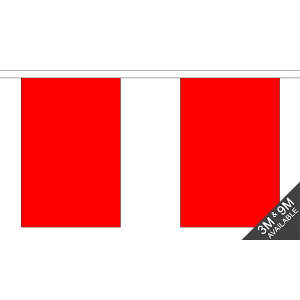 Plain Red Rectangular Bunting