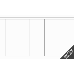 Plain White Rectangular Bunting