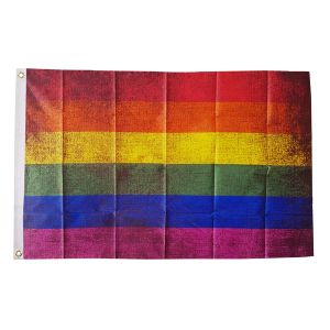 Rainbow Grunge Flag