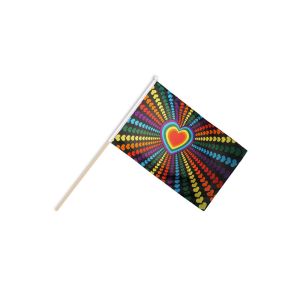 Rainbow Love Hand Flags