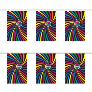 Rainbow Swirl Rectangular Bunting