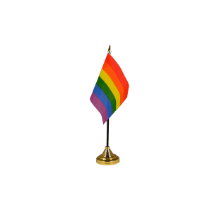 Rainbow Small Table Flag