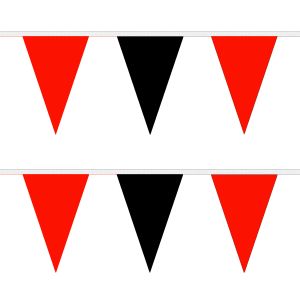 Red and Black Triangle Bunting