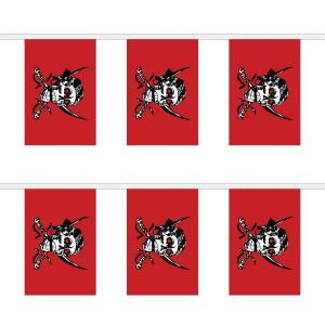 Red Skull Rectangular Bunting