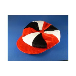 Red, White and Black Flat Cap