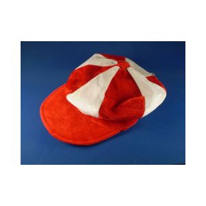 Red and White Flat Cap