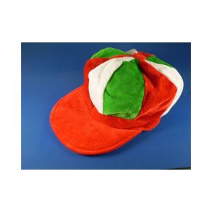 Red, White and Green Flat Cap