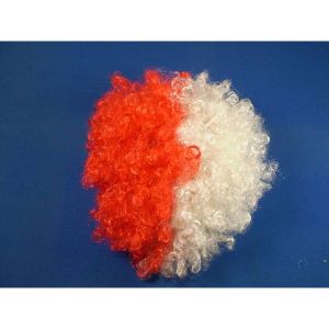 Red and White Wig
