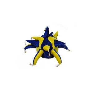 Royal Blue and Yellow Jester Hat