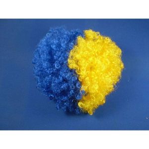 Royal Blue and Yellow Wig