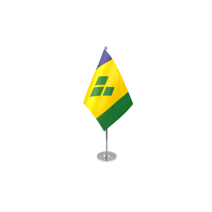 Saint Vincent Satin Table Flag