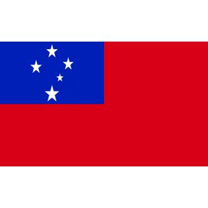 Samoa (Western) Coffin Drape Flag