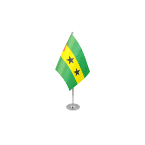 Sao Tome and Principe Satin Table Flag