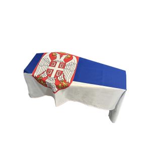 Serbia Crest Coffin Drape Flag